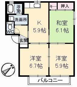 グレース曙　Ｅ棟 E0202号-13