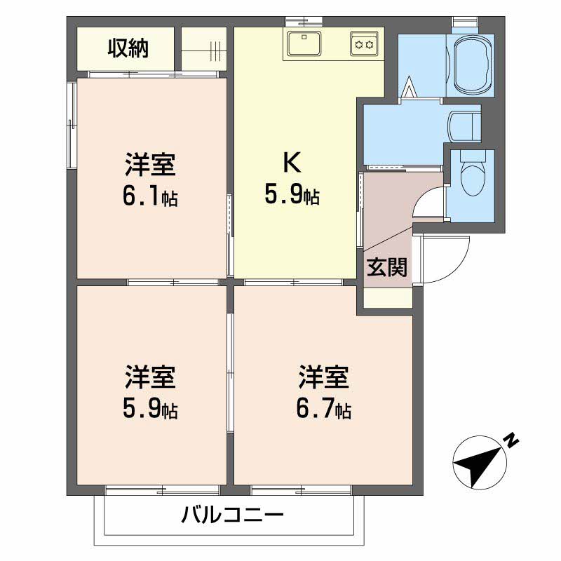 グレース曙　Ｅ棟 E0201号-16
