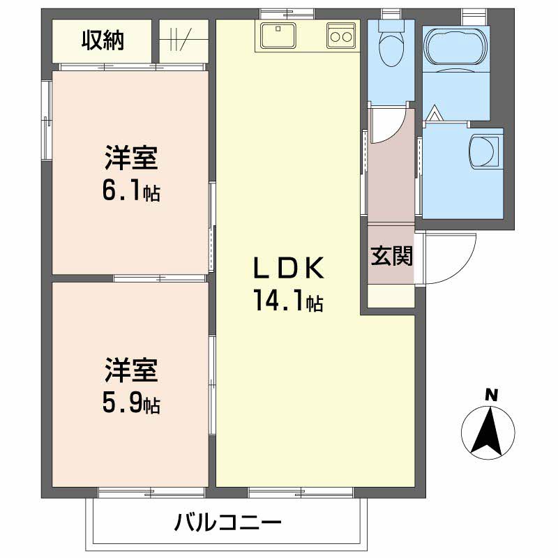 スカイハイツ　Ｂ棟B0201-2