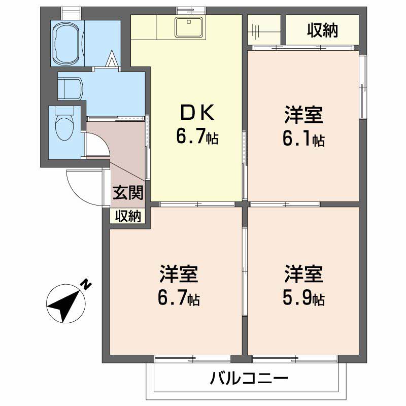 カーレントティエラ　Ｃ棟C0202-2