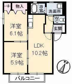 シャーメゾン　Ｋ　参番館 C0201号-15