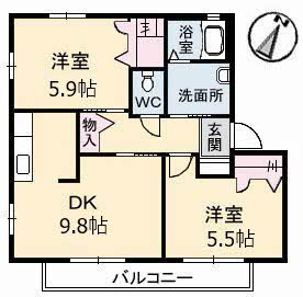 シャーメゾン　Ｋ　弐番館B0102-2