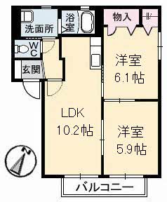 シャーメゾン　Ｋ　参番館C0202-2
