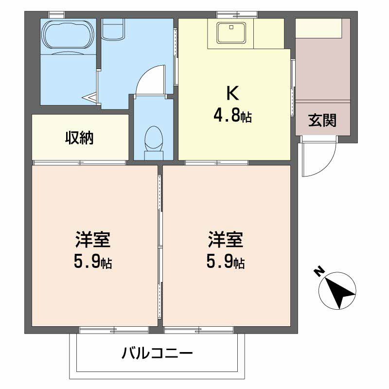 レジデンス新涯　Ｂ棟B0101-2