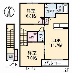 沢井手フラッツ A0202号-16
