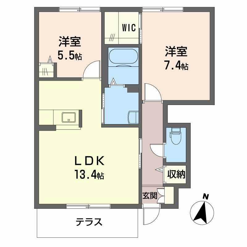 ヴィラシーン神辺　Ａ棟A0102-2