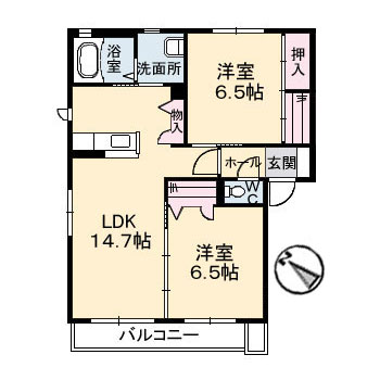 ＳＡＫＵＲＡ　Ｂ棟 B0201号-2