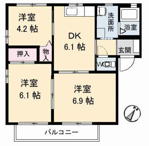 ヴィ・ラフィネ旗ケ崎　２号館B0102-2