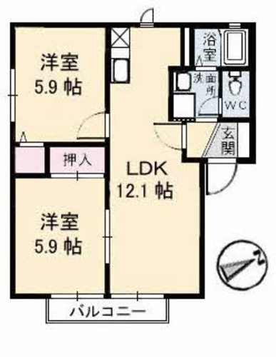 カーサイベリアル D棟 D0208号-15