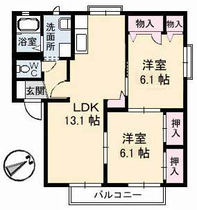 レインボーハイツ　Ｂ棟B0205-2
