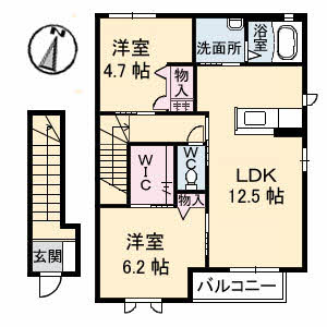 シャーメゾンＪＵＮＯ　Ｄ棟 D0210号-5