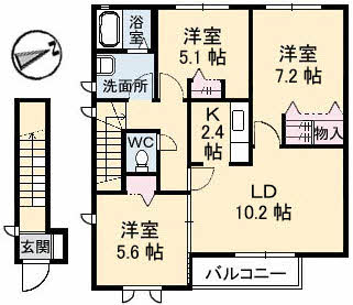 ブランドール　ユー　Ａ棟A0201-2