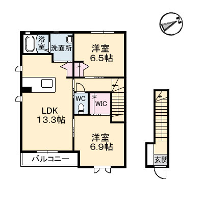 パインデュー A棟 A0201号-15