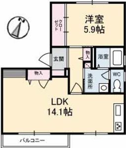 フレグランス竹原　Ｂ棟 B0201号室