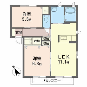 パークハウス北島　Ｂ棟 A0202号室