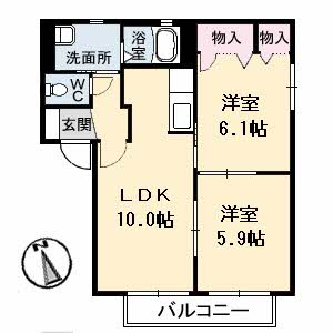 シャーメゾン沖洲　２番館 B0105号-16