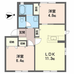 シャーメゾンエチュード　Ｃ棟 C0107号室