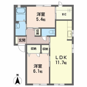 シャーメゾンエチュード　Ｄ棟 D0110号室