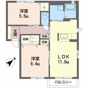 メゾンドソレイユ　１番館 A0202号室