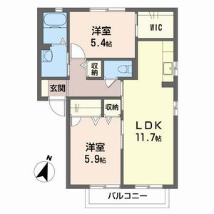 Ｋ－ＨＡＵＳ　Ⅱ棟 B0105号室