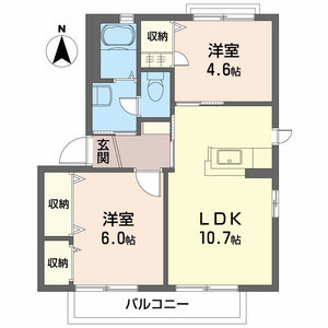 シャーメゾン藍住　Ｄ棟 D0210号室