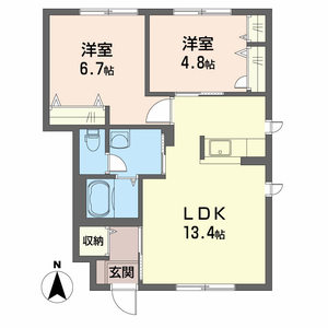 シャーメゾンＫ　Ｃ棟 C0107号室