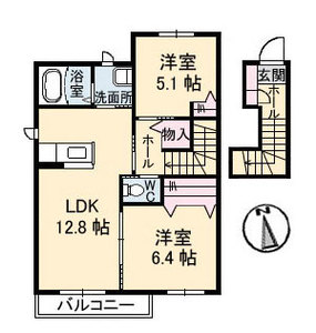 花ぽーと　Ｅ棟 E0202号-2