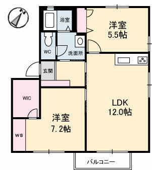 クレール山ノ代　Ｂ棟B0201-2
