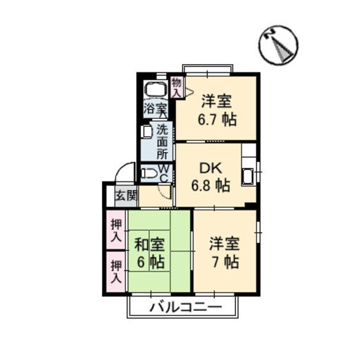 クレルバリュージュ　Ｂ棟 B0101号-2