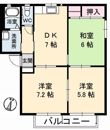 クレルバリュージュ　Ａ棟A0102-2