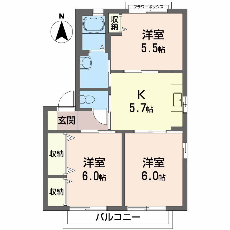 シャーメゾン大原　Ｂ棟B0101-2