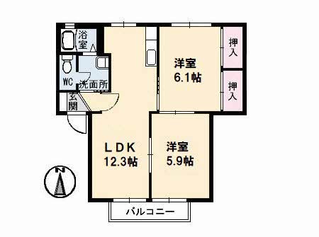 シャーメゾン大原　Ａ棟A0105-2