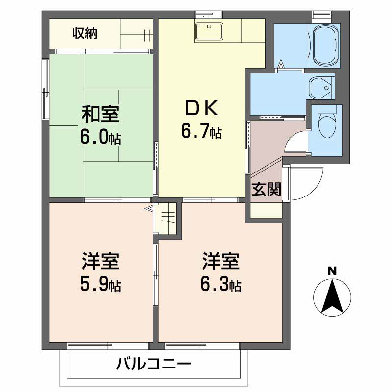シャーメゾン　ラヴィ　Ｆ棟F0101-2
