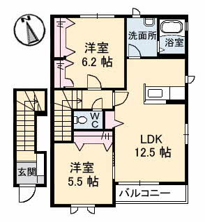 シャーメゾン丘　Ｂ棟B0205-2