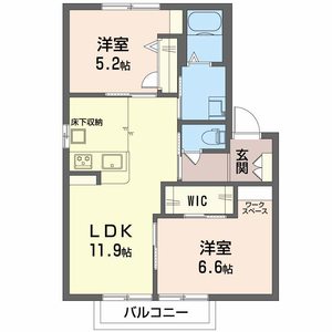 アンシャンテやない　Ａ棟 A0201号室