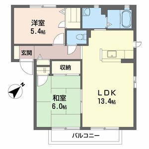 シャーメゾン黒川　Ｂ棟 B0102号室