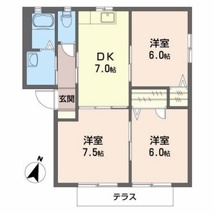 シャーメゾン朝海　Ａ棟 A0102号-2