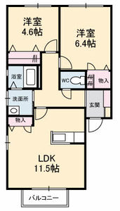 レインボー　Ｋ A0101号室