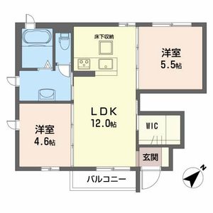 ウエストコート　Ｂ棟 B0101号室