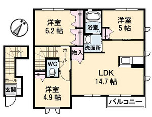 パールハイツ　Ｈ棟 H0203号室