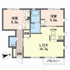 パールハイツ J棟 J0103号-14