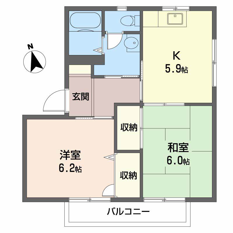 サンライフ光　　Ｄ棟D203-2