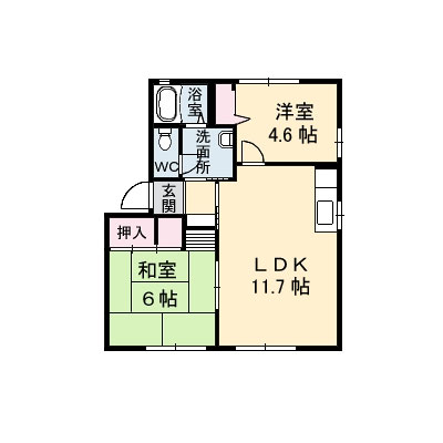 リバーライフ三井　Ｂ棟B101-2