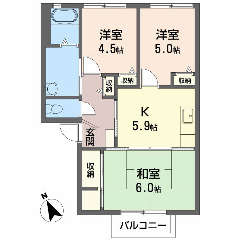クレインフィールドⅡ　Ｂ棟B0201-2