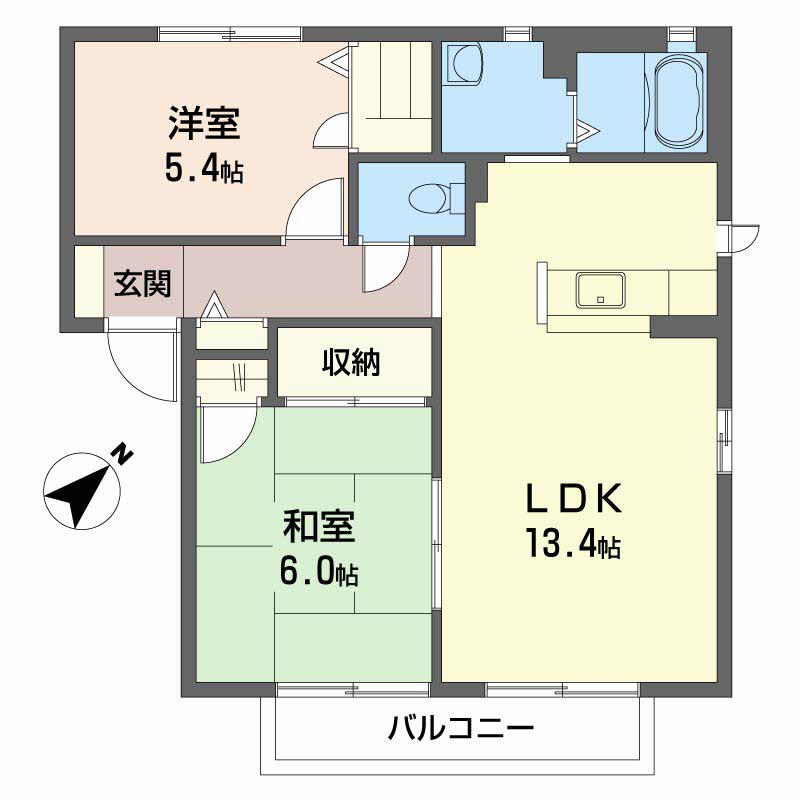 シャーメゾン黒川　Ｂ棟 B0102号-2