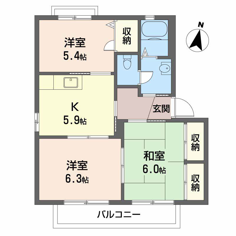 バリュージュ新町　Ｂ棟 B0202号-13