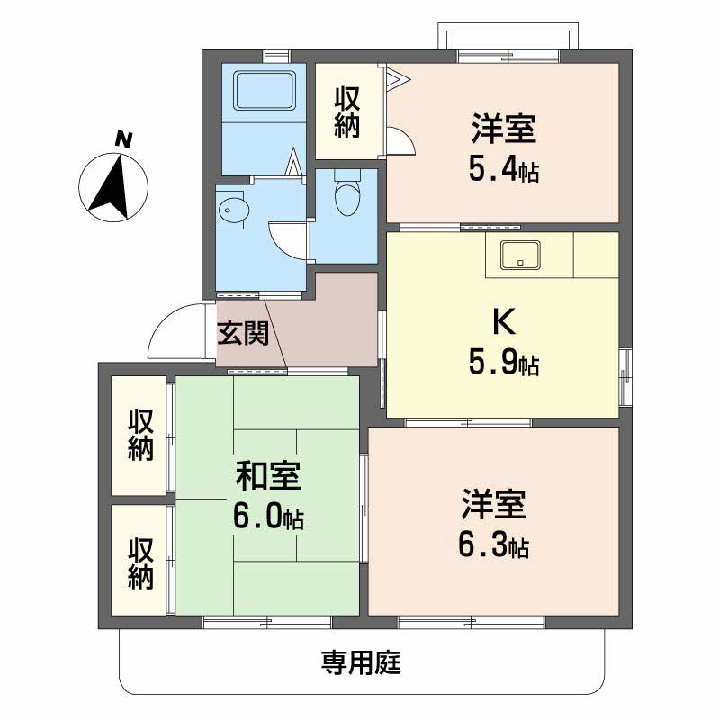 バリュージュ新町　Ｂ棟B0101-2