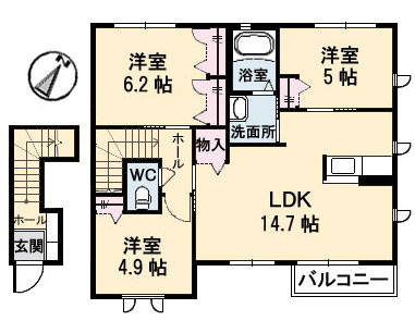 パールハイツ H棟 H0203号-14