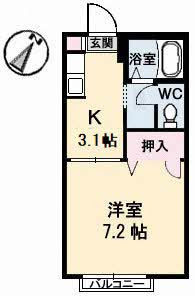 ハイツ樫の前　Ｂ棟 B0201号室