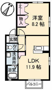 アルメリア　Ｂ棟 B0102号室